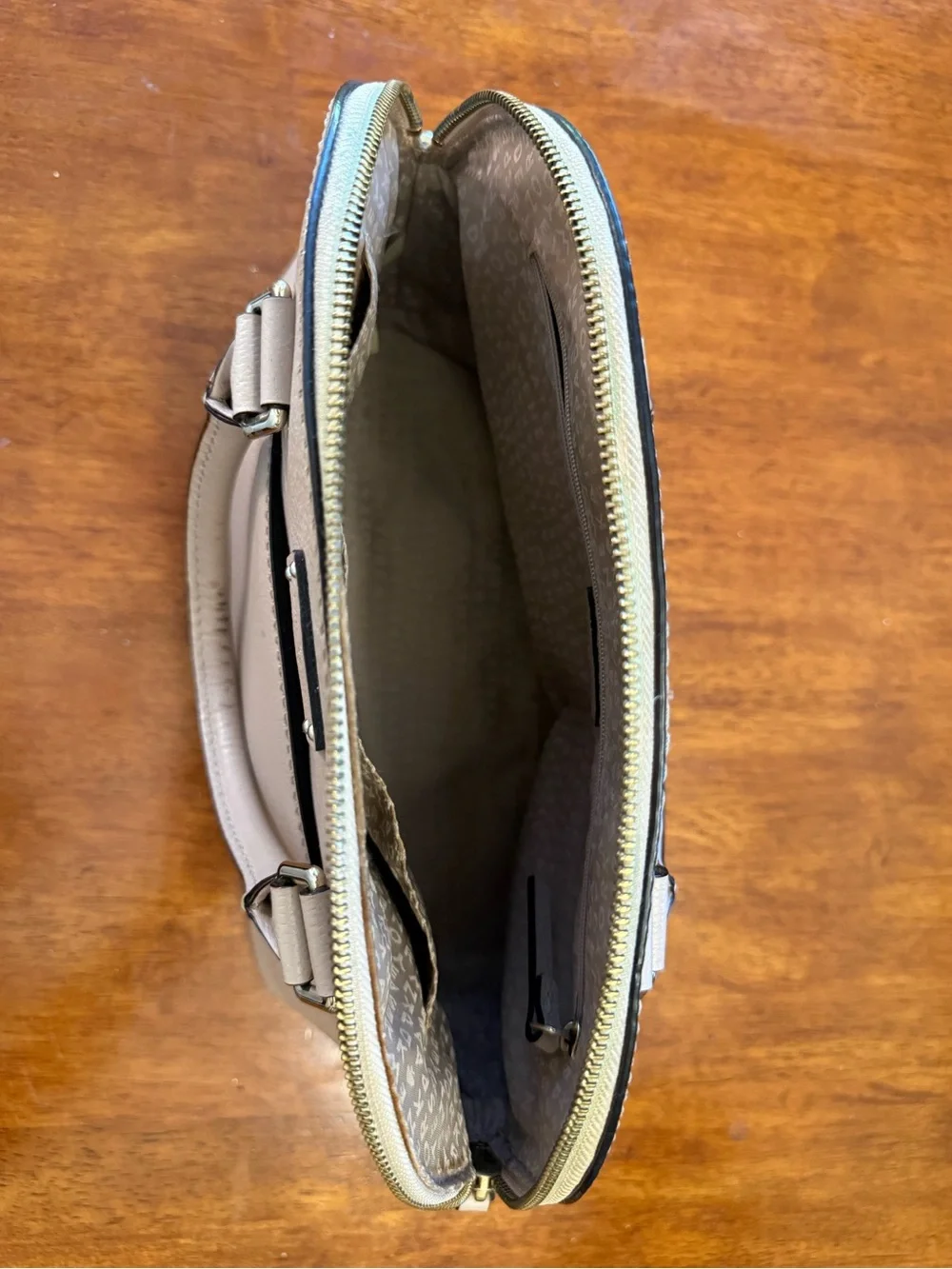 Kate Spade Pebbled Dome Satchel in Dusty Pink